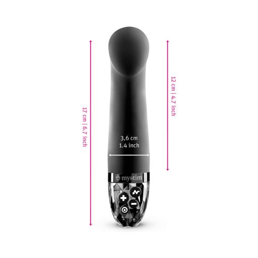 Mystim Right On Ron E-Stim Vibrator Black - Image 7