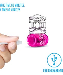 Play With Me Pleaser Rechargeable C-Ring Pink