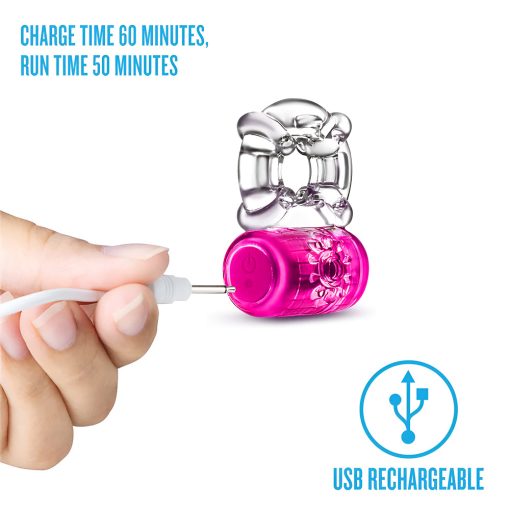 Play With Me Pleaser Rechargeable C-Ring Pink - Image 7