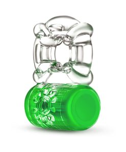 Play With Me Pleaser Rechargeable C-Ring Neon Green