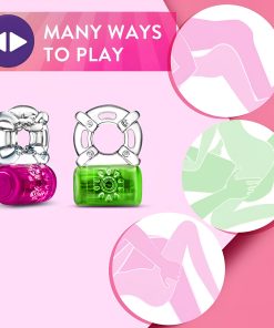 Play With Me Pleaser Rechargeable C-Ring Neon Green