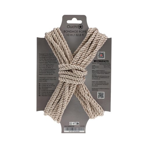 Ouch! Bondage Rope 10 M Nylon Gold - Image 2