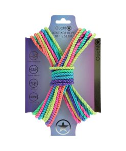 Ouch! Bondage Rope 10 M Nylon Multicolor Bright