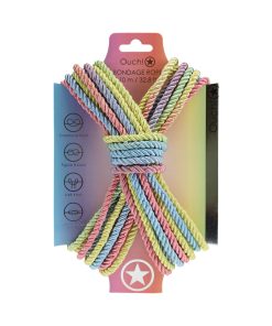 Ouch! Bondage Rope 10 M Nylon Multicolor Pastel