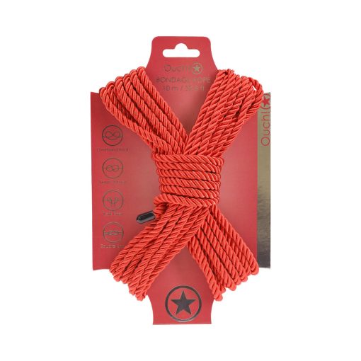 Ouch! Bondage Rope 10 M Nylon Red