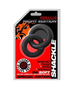 Oxballs Shackle Double Link'D Cock/Ball Rings Special Edition Night