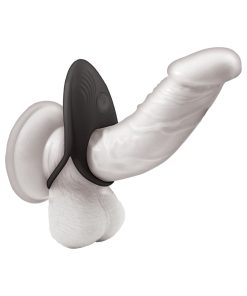 Cockpower Vibrating Ring With Adjustable Cock Tie Black