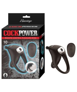Cockpower Remote Control Pleasure Ring Black