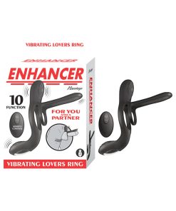 Enhancer Vibrating Lovers Ring Black