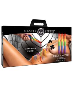 Master Series Pride Candles Rainbow Drip Candle Set Of 3