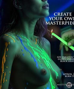 Master Series Glow Wax Uv Blacklight Reactive Drip Candles Set Of 4