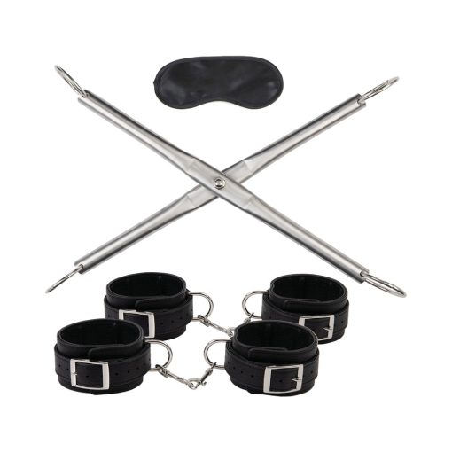 Lux Fetish Hog-Tie Spreader Bar With Detachable Wrist & Ankle Cuffs - Image 2