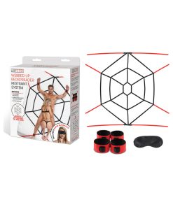 Lux Fetish Webbed Up Bedspreader Restraint System