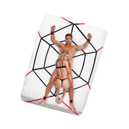 Lux Fetish Webbed Up Bedspreader Restraint System - Image 9