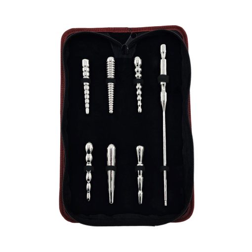 Rouge Stainless Steel Penis Plug Set 7Pc With Bag