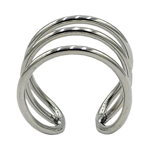 Rouge Stainless Steel Triple Wire Glans Ring - Image 4