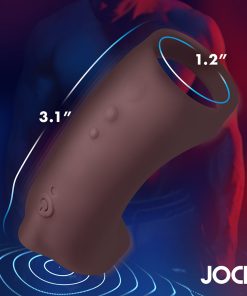 Jock Vibrating Silicone Penis Sleeve Dark