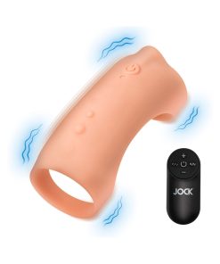 Jock Vibrating Silicone Penis Sleeve Medium