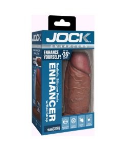 Jock Silicone Penis Extension Sleeve Dark