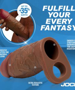 Jock Silicone Penis Extension Sleeve Dark