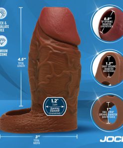 Jock Silicone Penis Extension Sleeve Dark