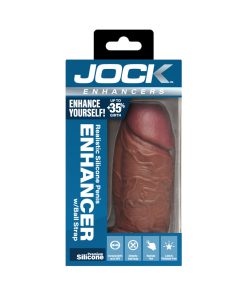 Jock Silicone Penis Extension Sleeve Dark