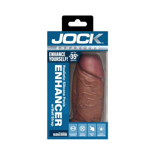 Jock Silicone Penis Extension Sleeve Dark - Image 11