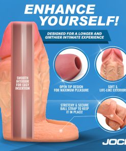 Jock Silicone Penis Extension Sleeve Light