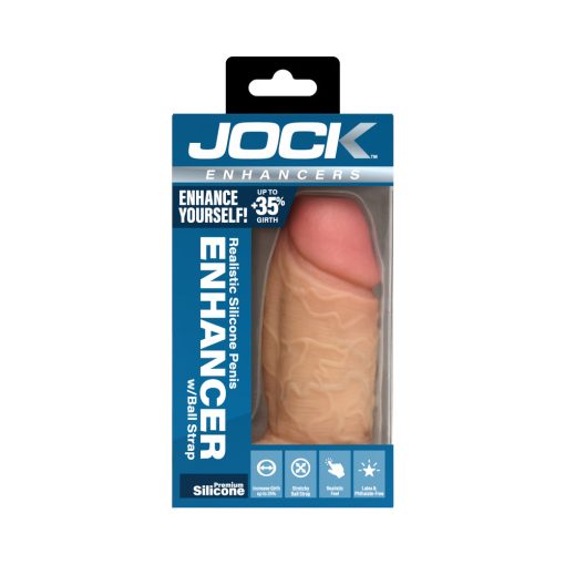 Jock Silicone Penis Extension Sleeve Light - Image 11