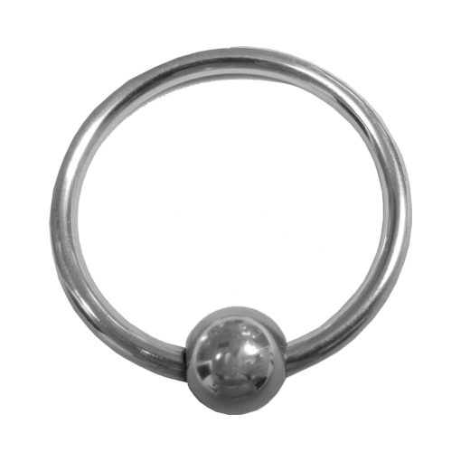 Rouge Stainless Steel Glans Ring With Pressure Point Ball - Image 2