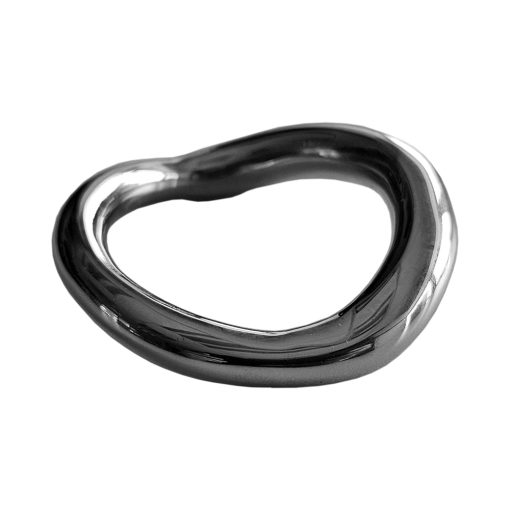 Rouge Stainless Steel Ergonomic Cock Ring - Image 2