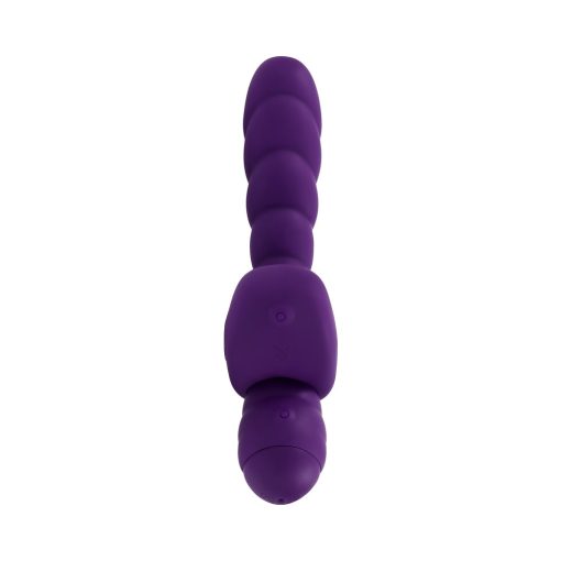 Playboy Twisted Playground Rechargeable Triple Stimulator Vibe Silicone Purple Acai - Image 3