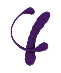 Playboy Twisted Playground Rechargeable Triple Stimulator Vibe Silicone Purple Acai