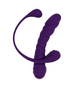 Playboy Twisted Playground Rechargeable Triple Stimulator Vibe Silicone Purple Acai