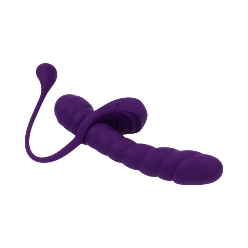 Playboy Twisted Playground Rechargeable Triple Stimulator Vibe Silicone Purple Acai - Image 7