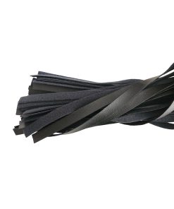 Rouge Fetish Play Vegan Wooden Handle Flogger Black