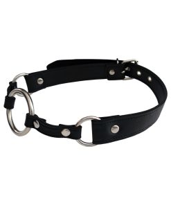 Rouge Fetish Play Vegan O-Ring Gag Black