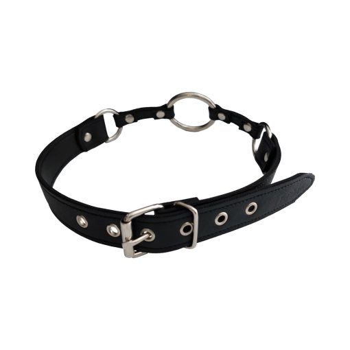 Rouge Fetish Play Vegan O-Ring Gag Black - Image 4