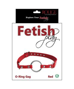 Rouge Fetish Play Vegan O-Ring Gag Red