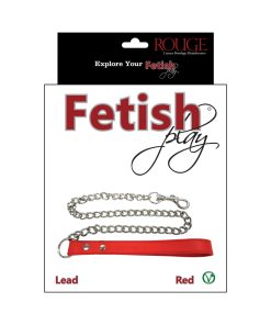 Rougefetish Play Vegan Leash Red