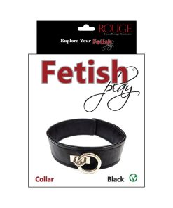 Rouge Fetish Play Vegan Collar Black