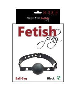 Rouge Fetish Play Vegan Ball Gag Black
