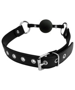 Rouge Fetish Play Vegan Ball Gag Black