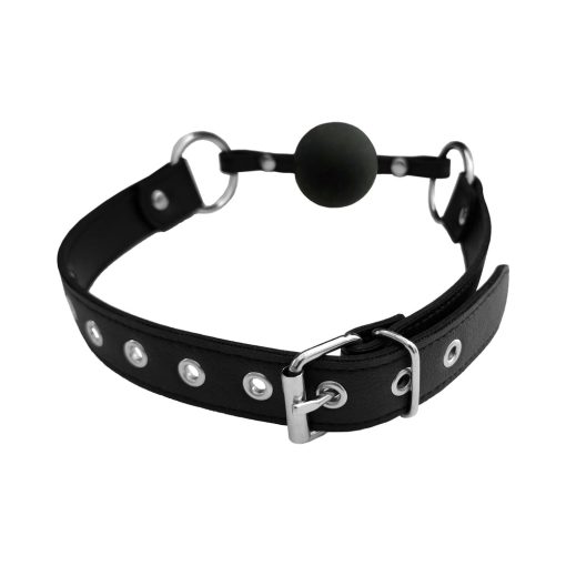 Rouge Fetish Play Vegan Ball Gag Black - Image 4