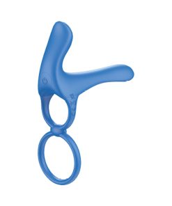 The Royale Ultimate Lover – Vibrating Penis Ring with Dual Motors, Blue