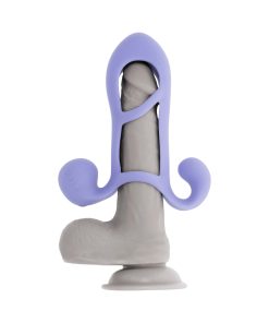 Playboy Fantasy Cage – Rechargeable Silicone Penis Extension Vibrator with Dual Motors