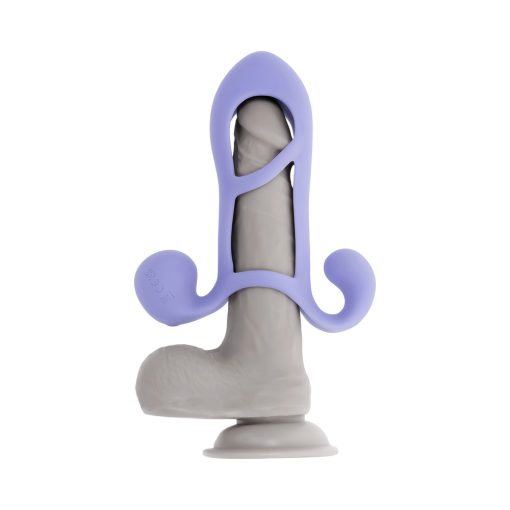 Playboy Fantasy Cage – Rechargeable Silicone Penis Extension Vibrator with Dual Motors - Image 9