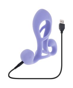 Playboy Fantasy Cage – Rechargeable Silicone Penis Extension Vibrator with Dual Motors