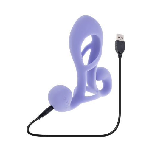 Playboy Fantasy Cage – Rechargeable Silicone Penis Extension Vibrator with Dual Motors - Image 11