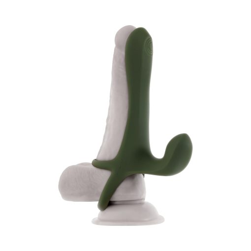Zero Tolerance Strap Tap & Go  Rechargeable Vibrating Girth Enhancer Silicone Green - Image 11
